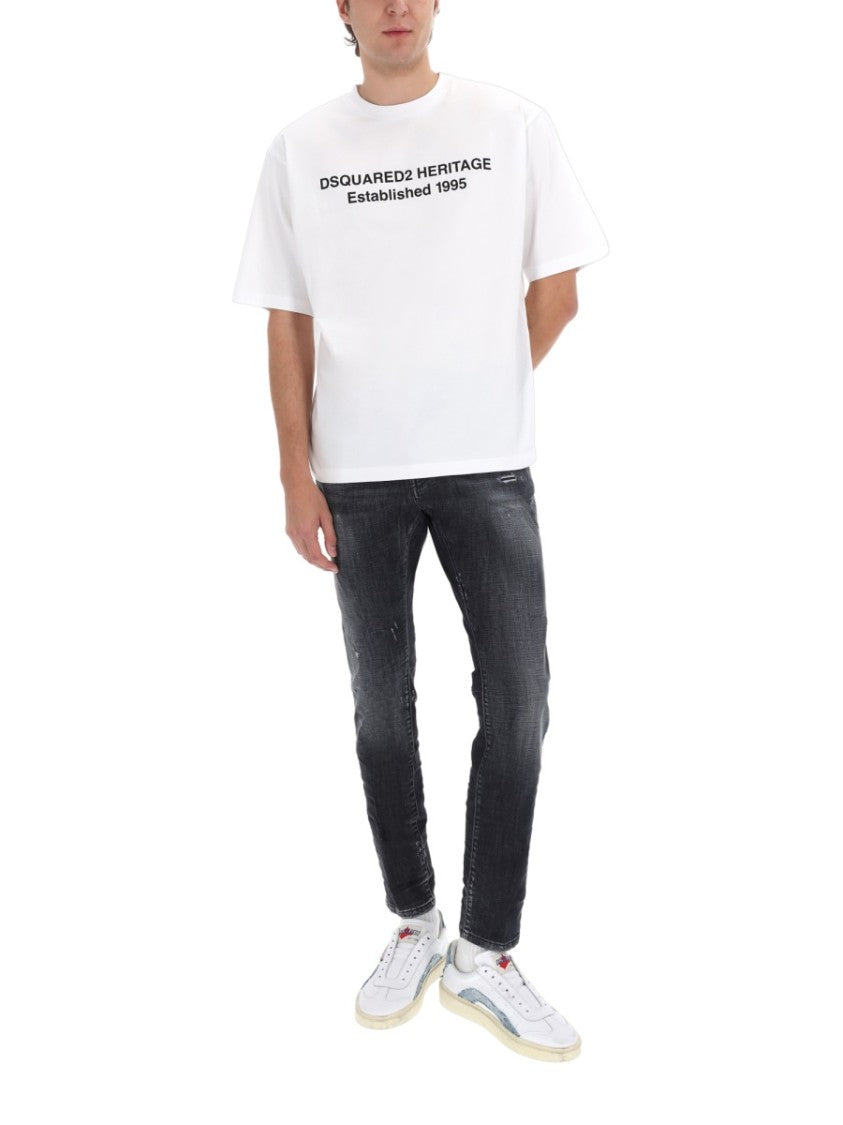Dsquared2 Teddy Distressed Slim Jeans