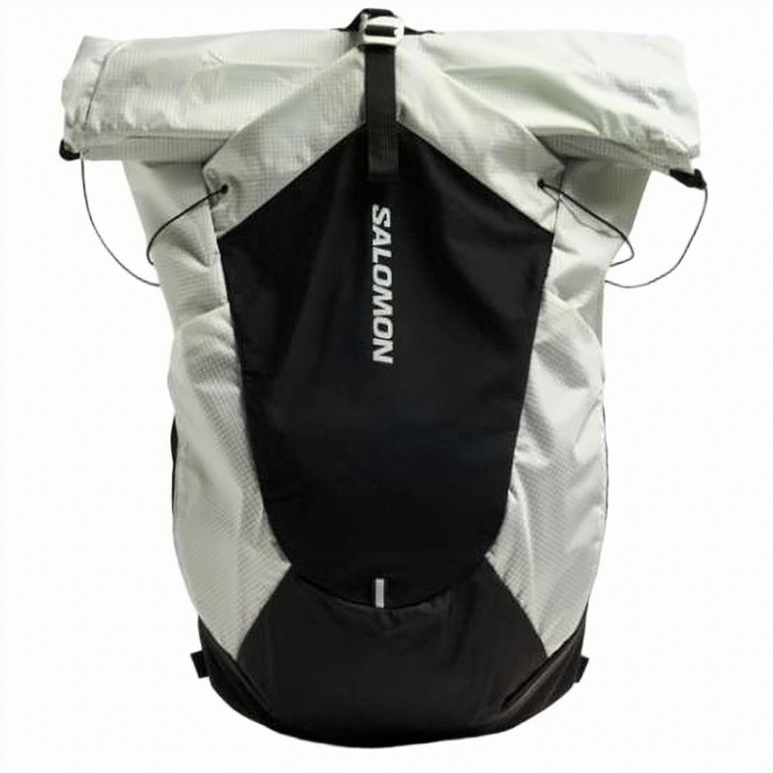 Salomon Roll-Top Backpack With Vertical Logo And Textured Fabric