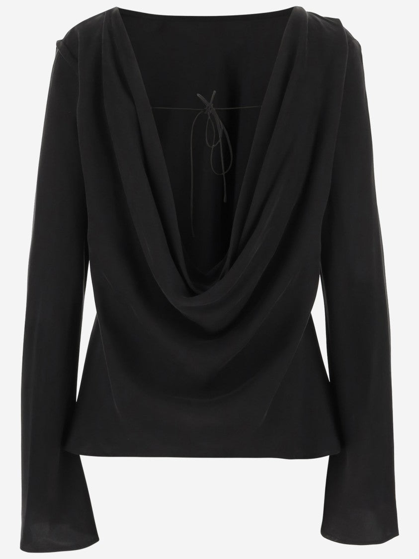 By Malene Birger Laura Shirt In Cupro And Viscose