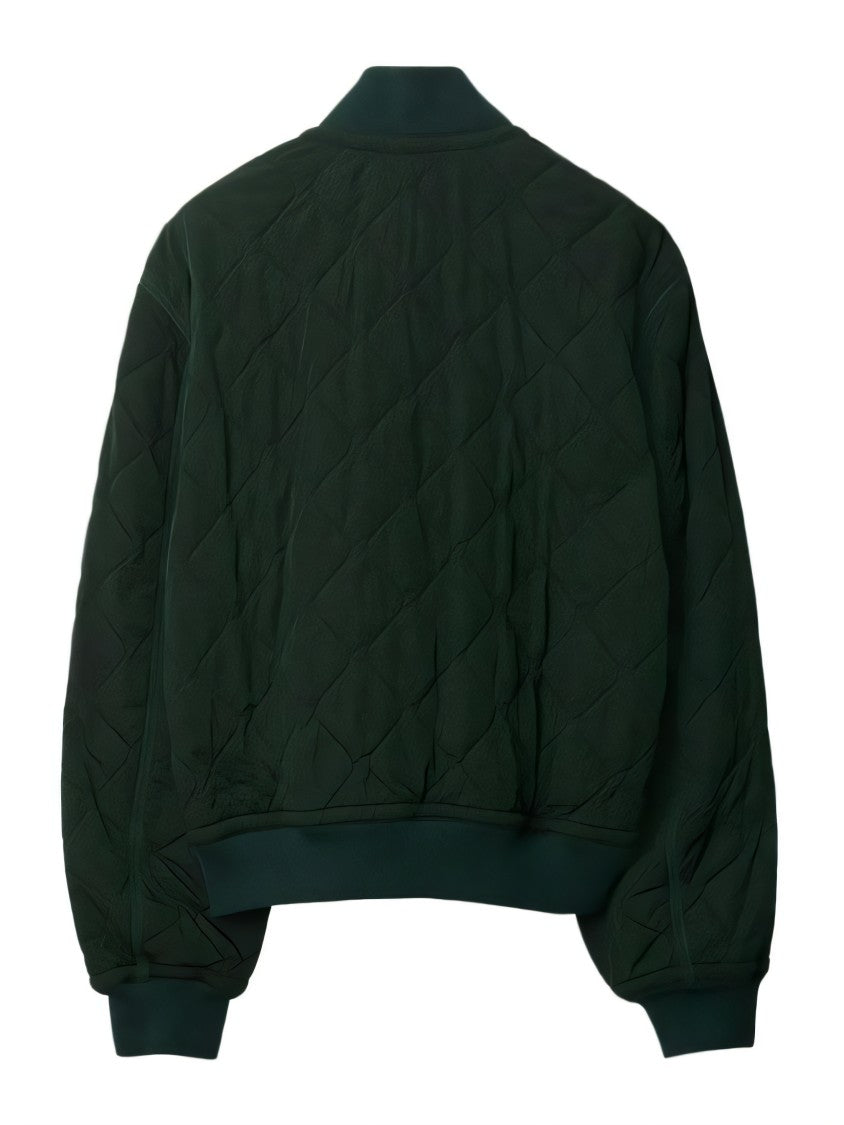 Burberry Quilted Nylon Bomber Jacket With Modern Silhouette
