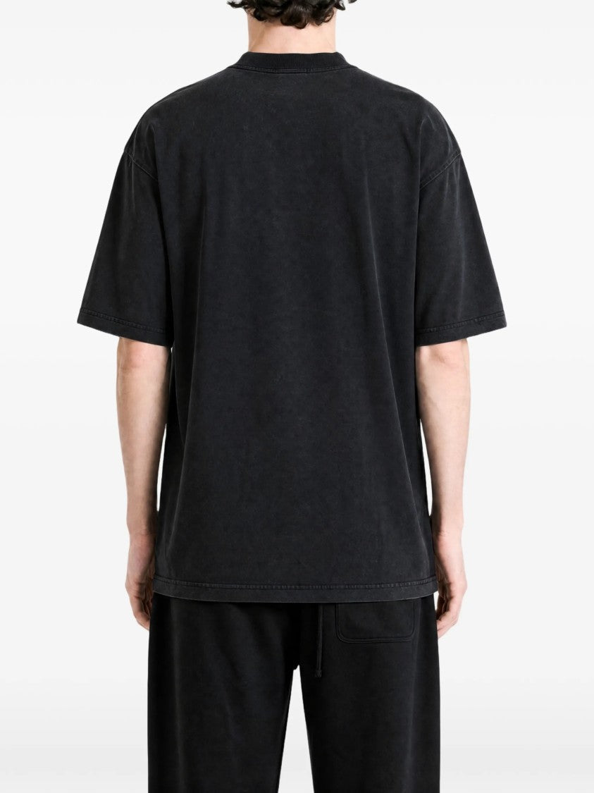 Balenciaga Relaxed Fit Printed Black T-Shirt With Urban Graphic