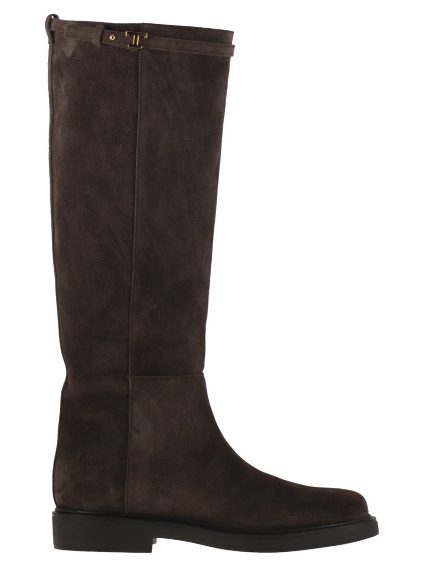 Tod's Suede Leather Boot