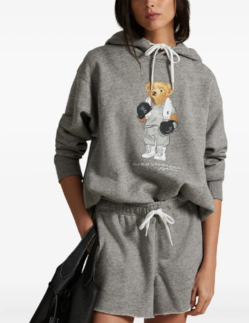Polo Ralph Lauren Relaxed Fit Knit Sweatshirt With Playful Bear Graphic
