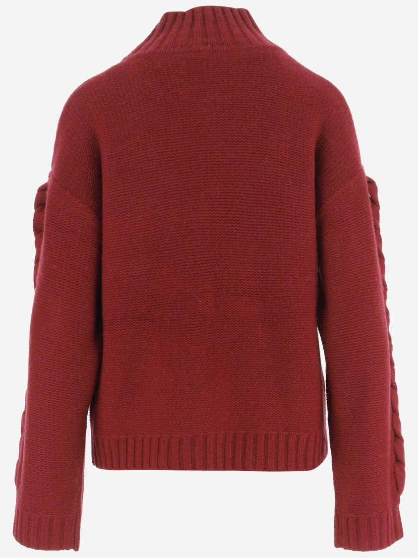 The Garment Wool And Cashmere Sweater With Three-Dimensional Embellishments
