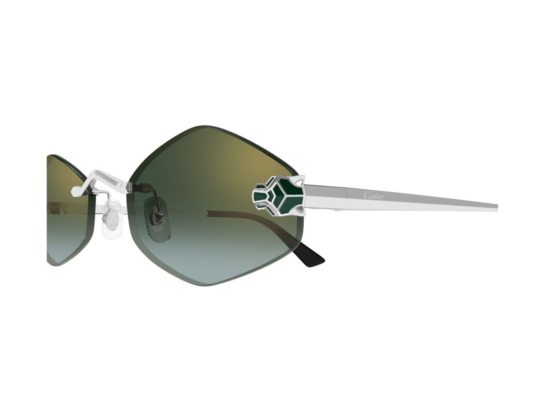 Cartier Ct0433s Rimless Gradient Geometric Sunglasses