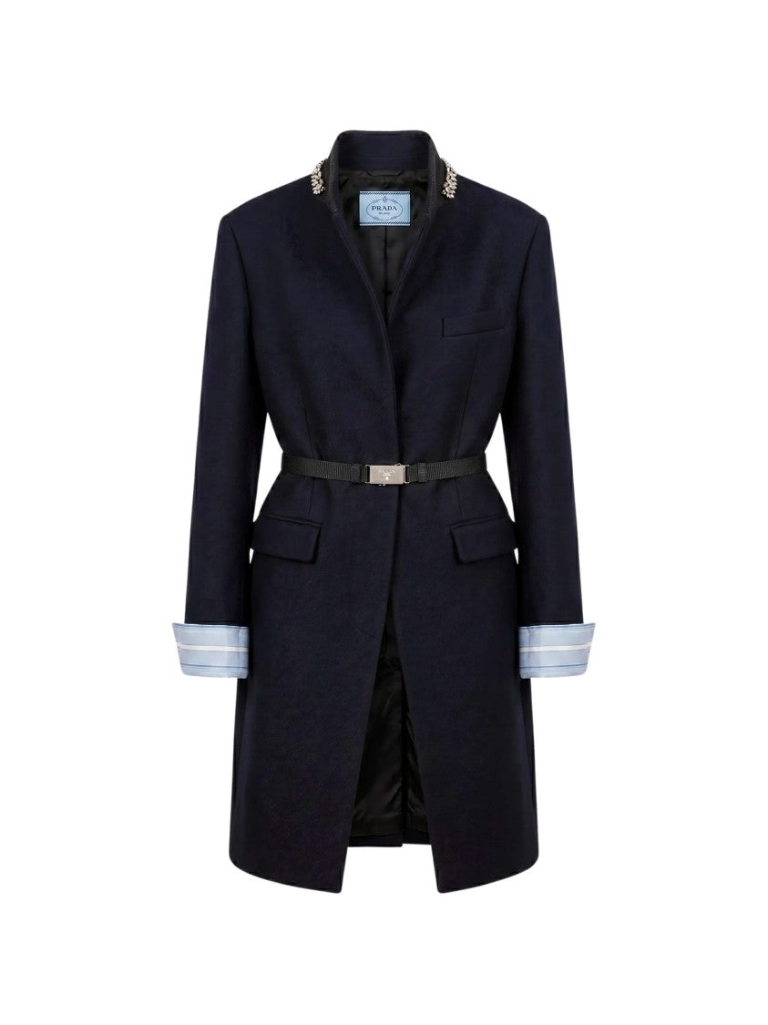 Prada Soprabito Tailored Black Coat