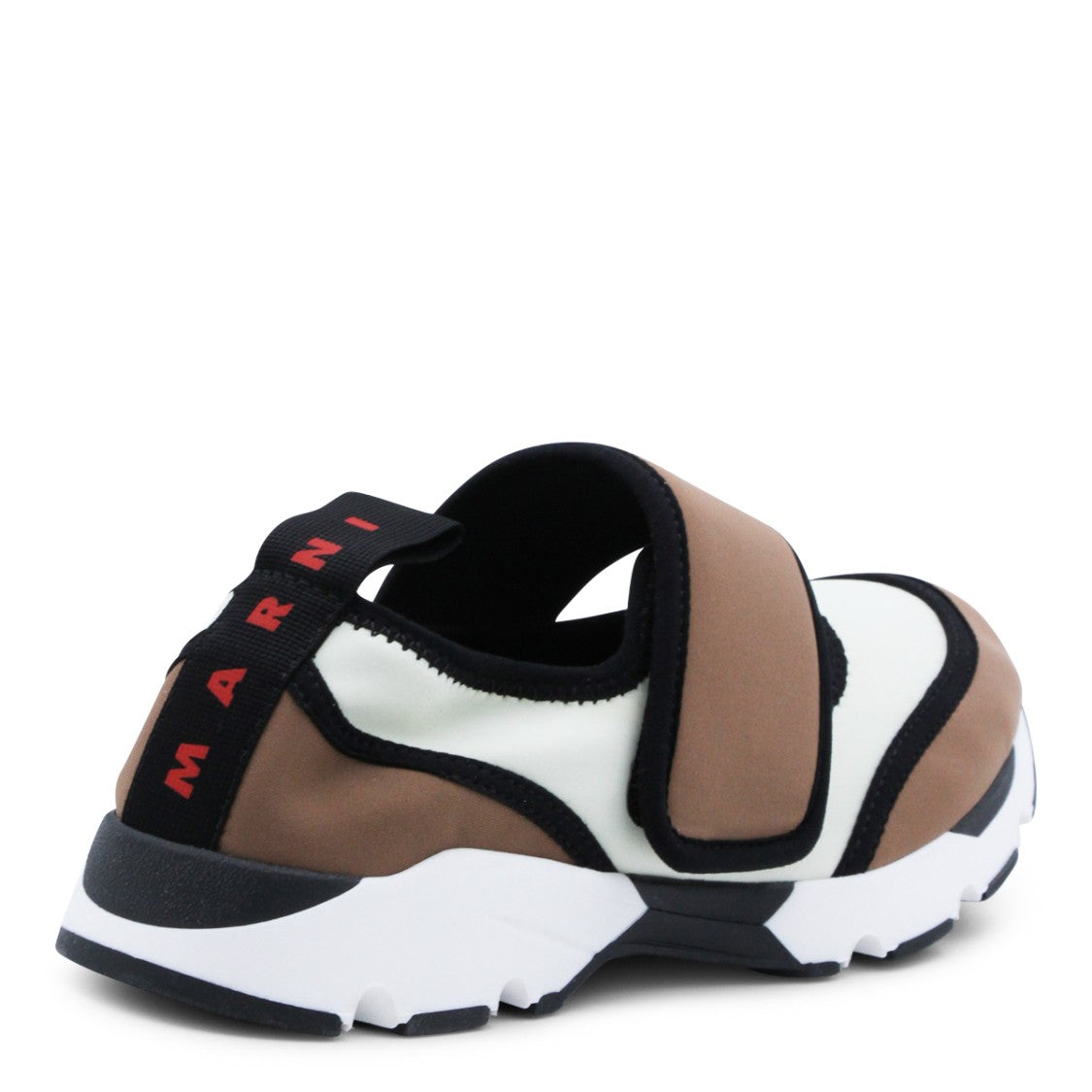 Marni Mary Jane Style Leather Sneakers With Velcro Closure