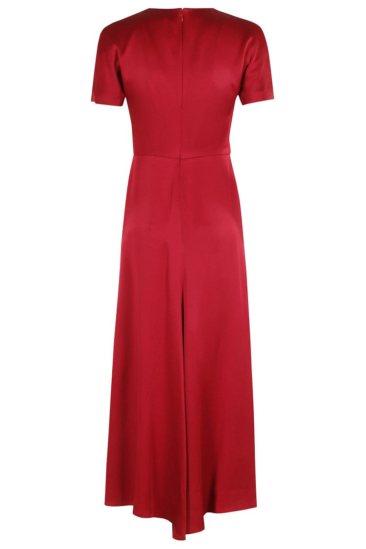 Victoria Beckham Gathered Detail T-Shirt Midi Dress