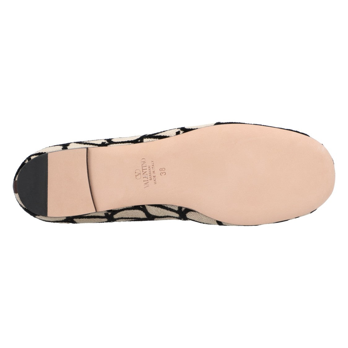 Valentino Ballerinas With Iconographic Motif And Bow Detailing