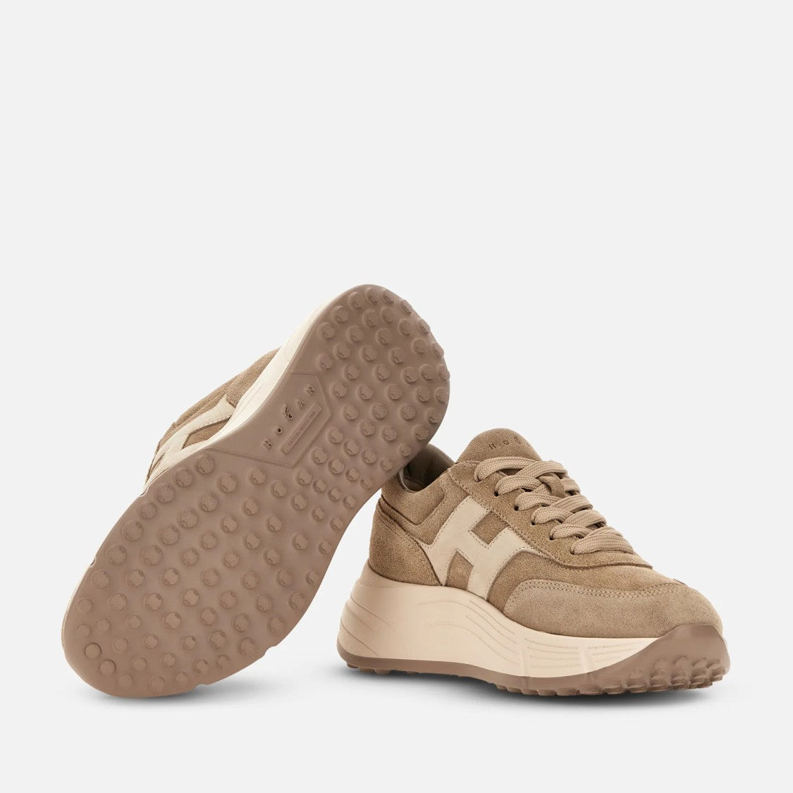 Hogan Casual Suede Chunky-Sole Sneakers