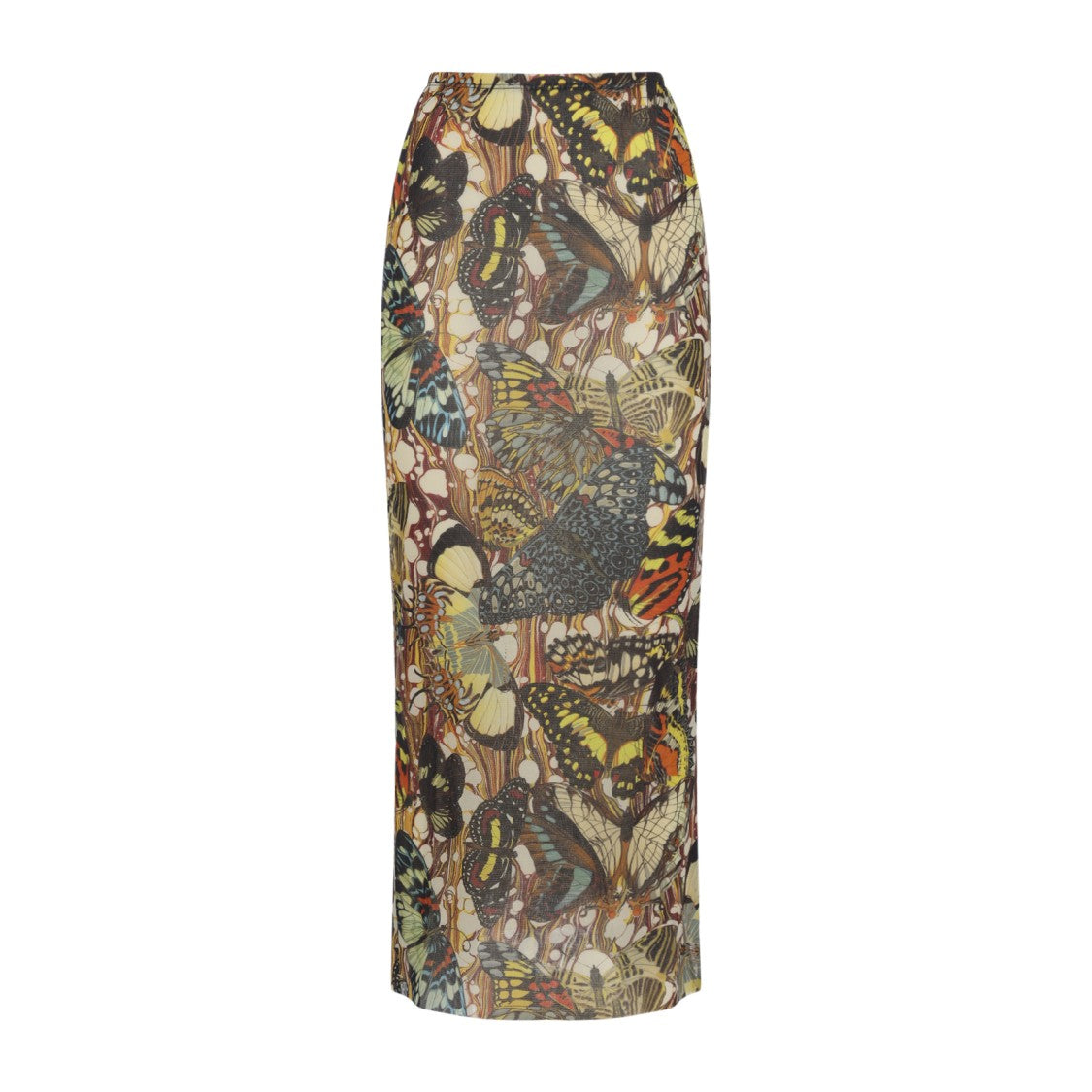 Jean Paul Gaultier Maxi Skirt With Butterfly Print