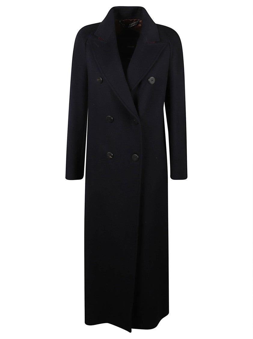 Max Mara Double-Breasted Tailored Coat With Structured Collar