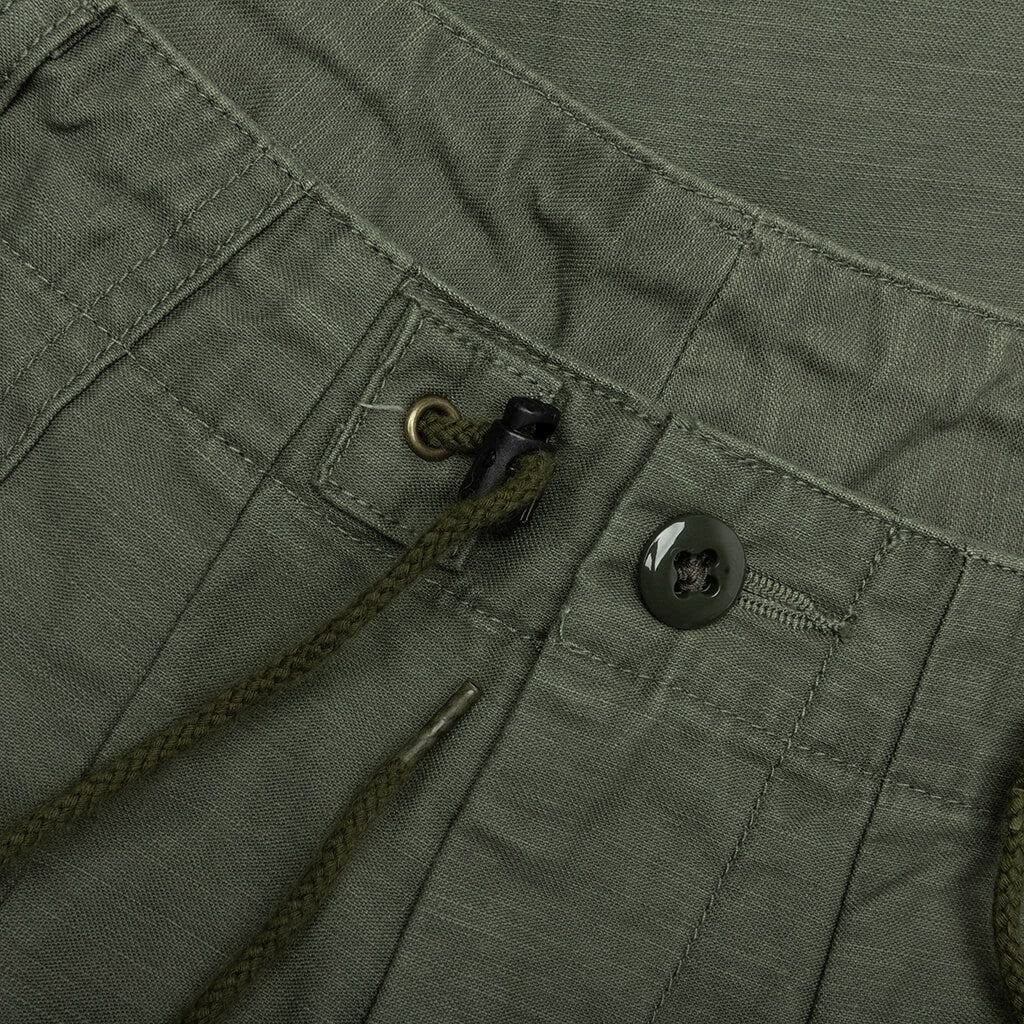 Needles Relaxed-Fit Green Cotton Straight Pants