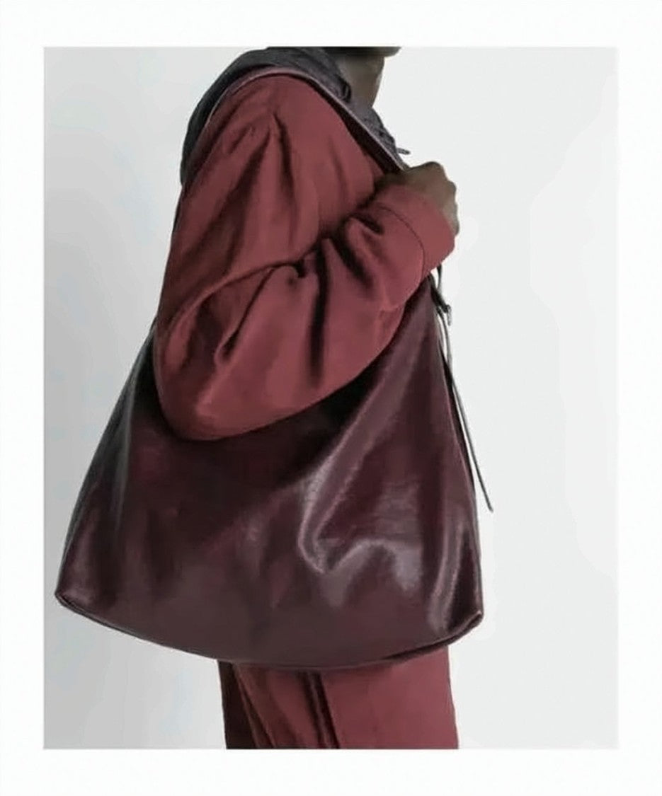 Lemaire Smooth Calfskin Small Hobo Bag