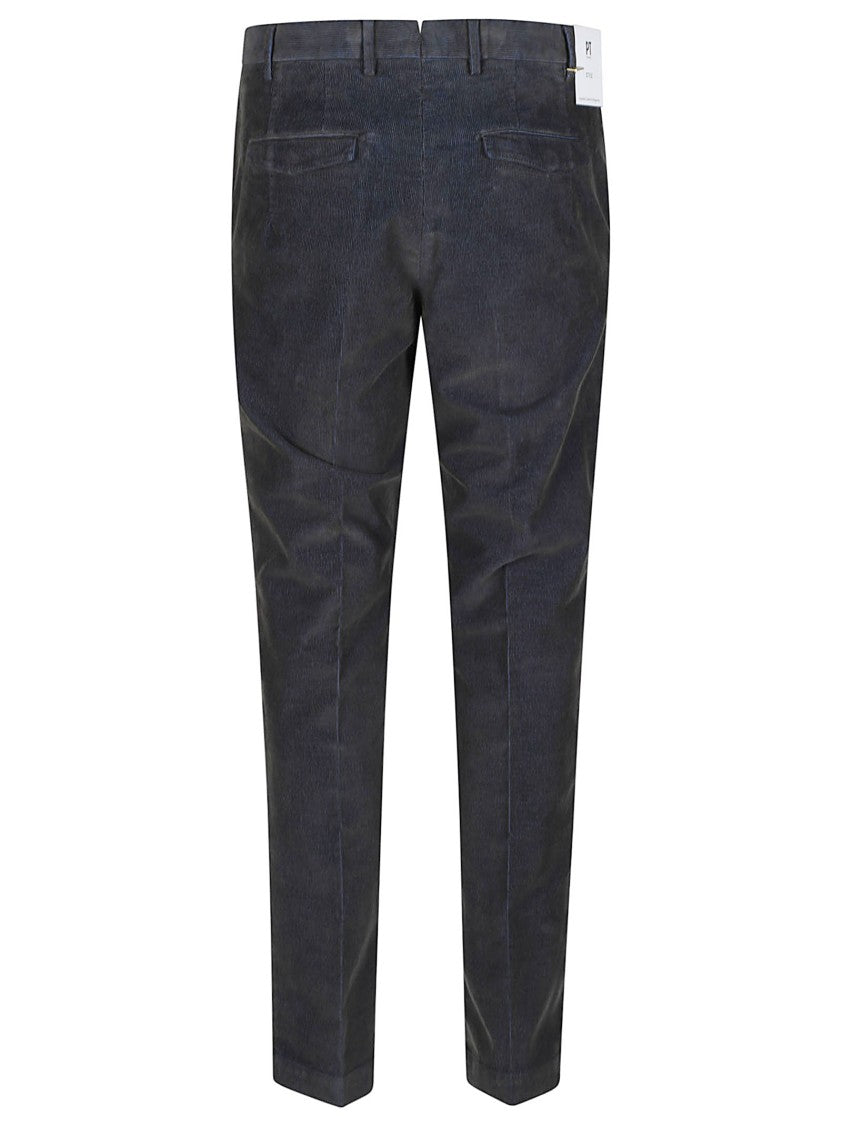Pt Torino Black Master Tailored Cotton-Blend Pants