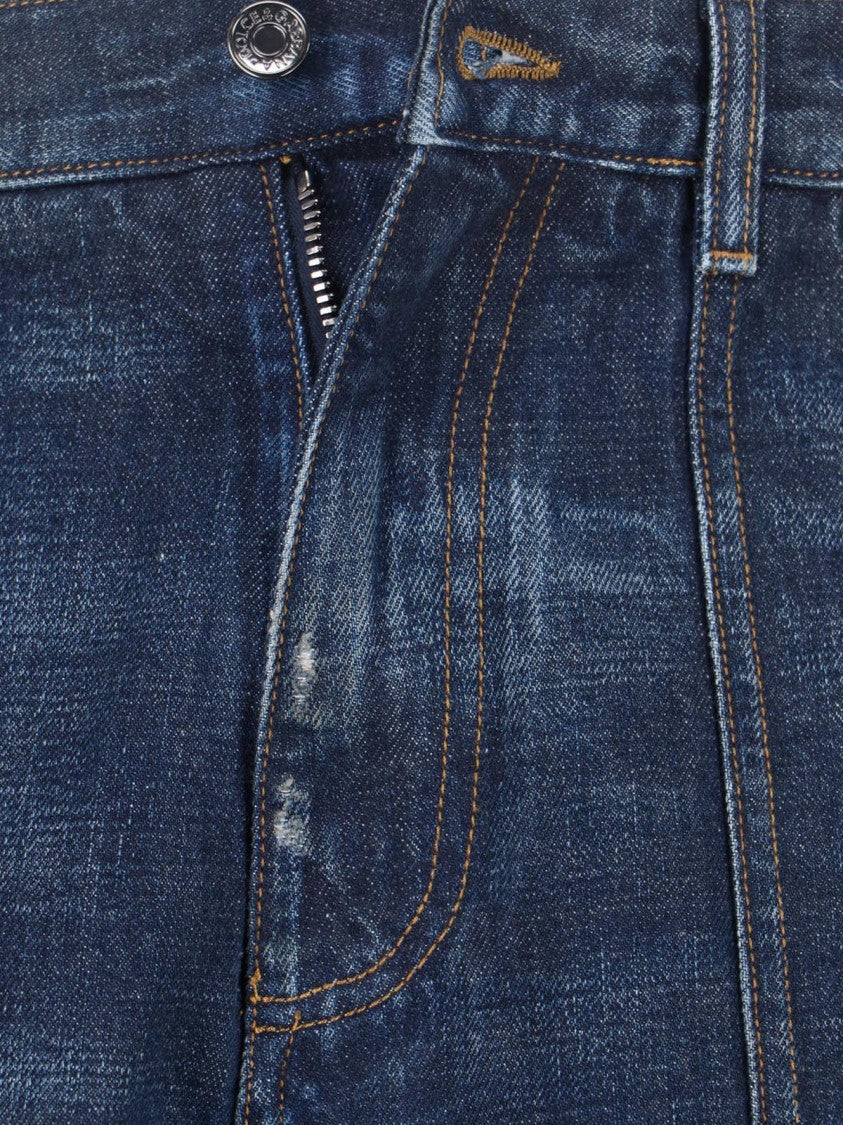 Dolce & Gabbana Medium-Rise Straight Leg Cargo Jeans