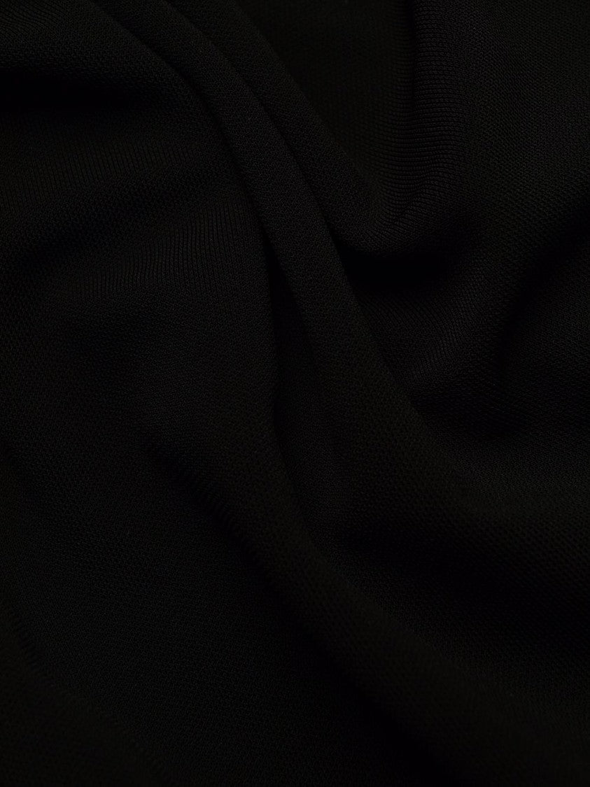 Dsquared2 Fitted Mini Black Ruched Viscose Dress