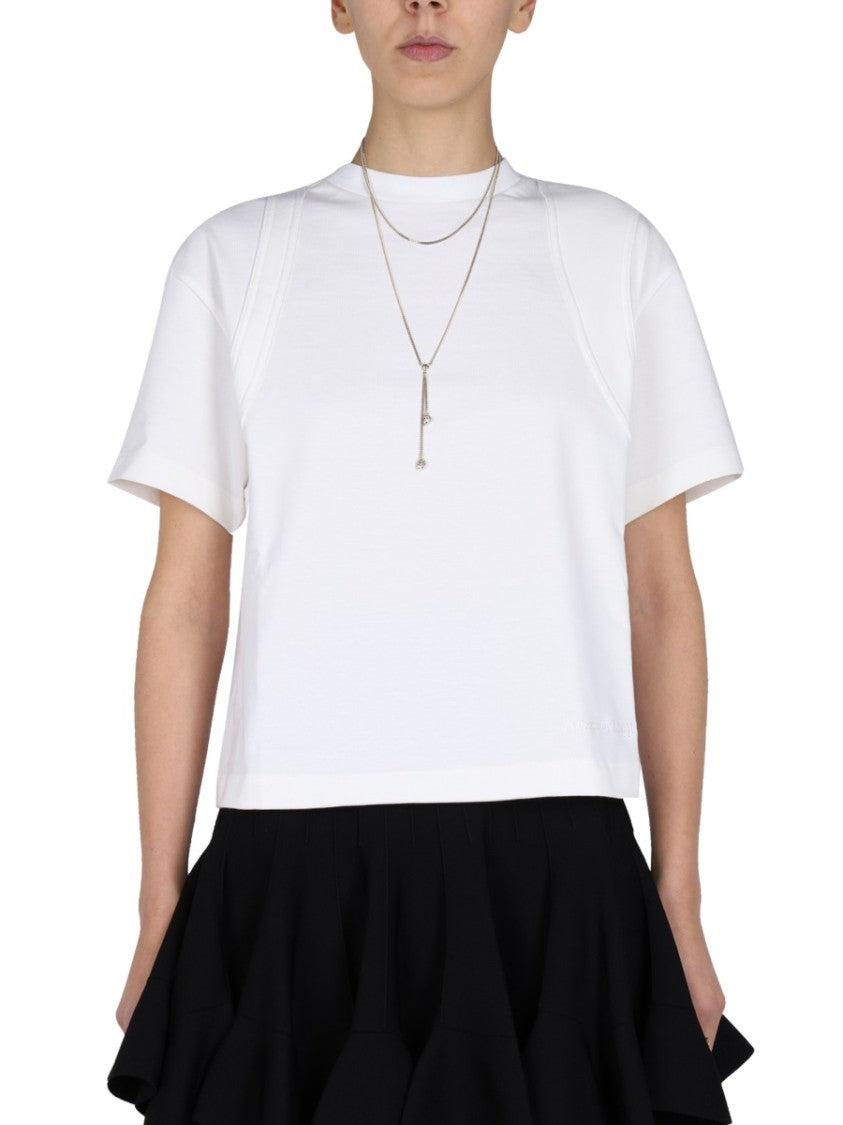 Alexander Mcqueen White Crewneck T-Shirt