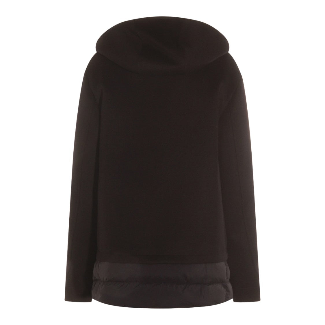 Moorer Black Coat With High Collar
