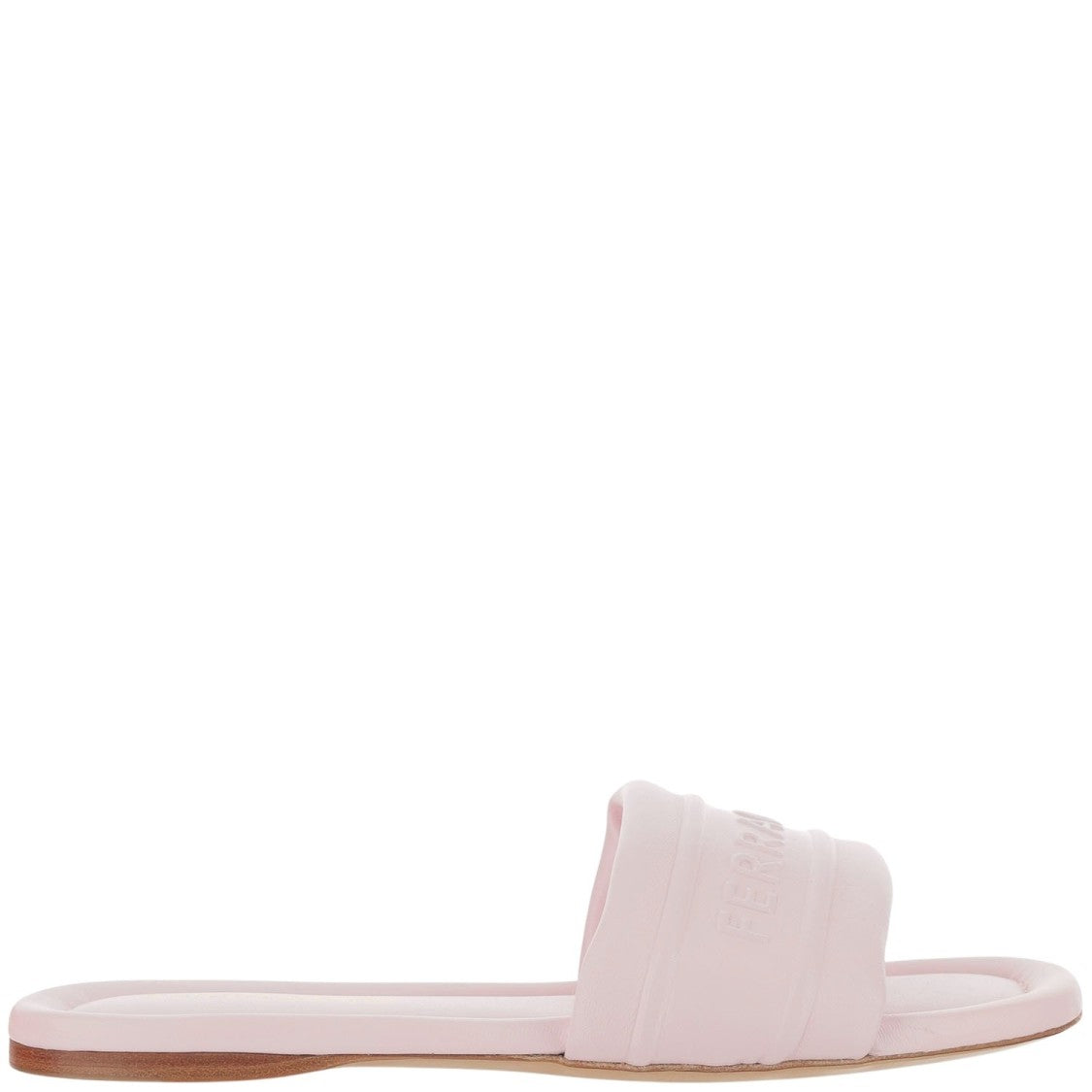 Salvatore Ferragamo Leather Sandals With Logo