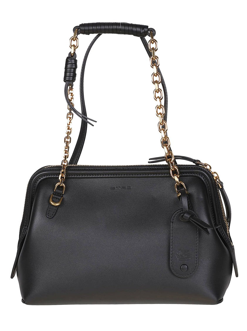 Etro Small Doctor Structured Leather Shoulder Bag