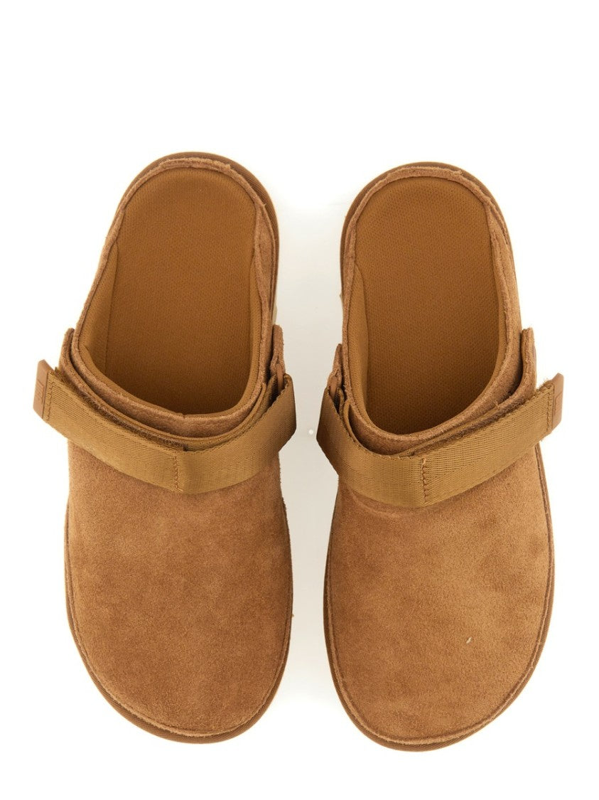 Ugg Slip-On Suede Clogs With Strap