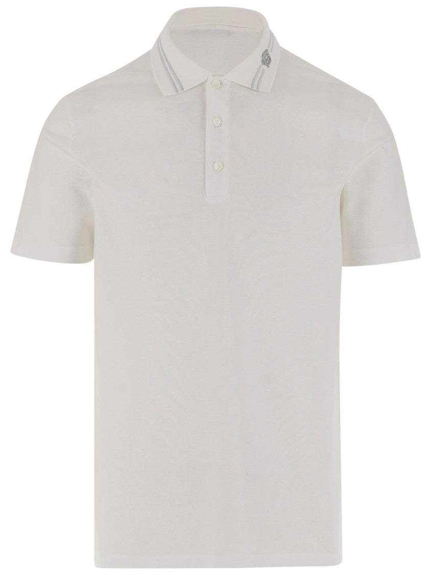 Versace Polo Shirt With Medusa Embroidery
