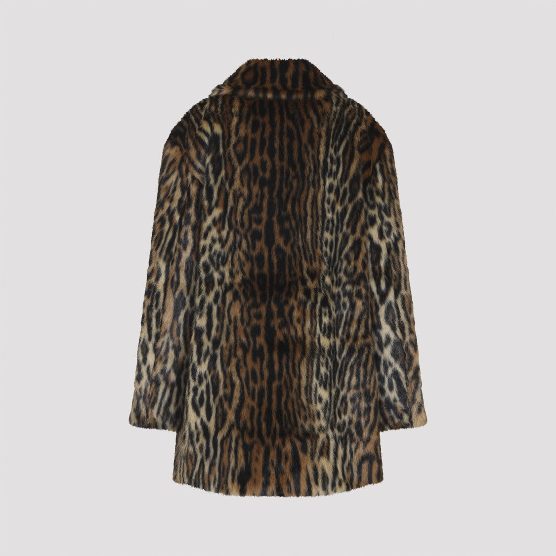 Roberto Cavalli Natural Brown Acetate Coat