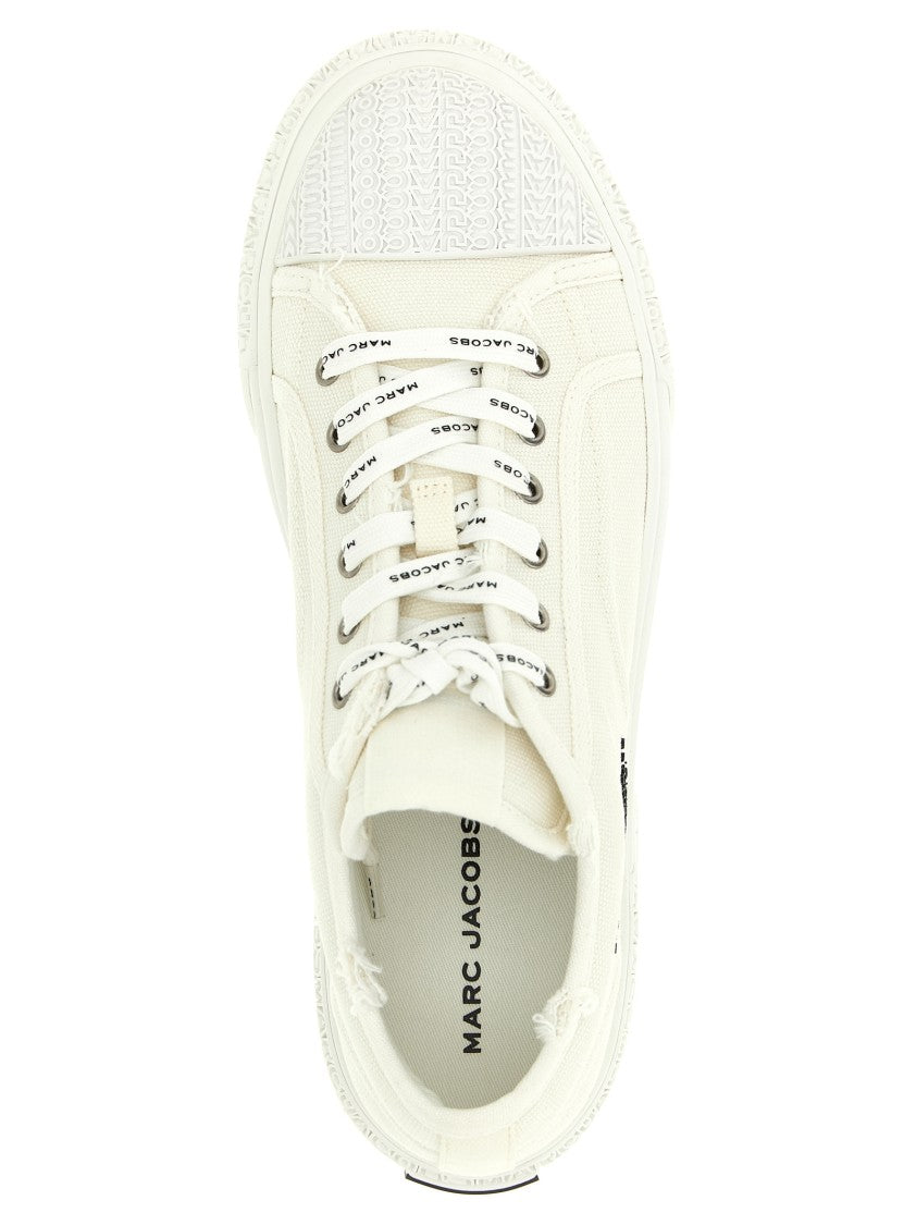 Marc Jacobs Used-Effect Cotton Canvas Low-Top Sneakers