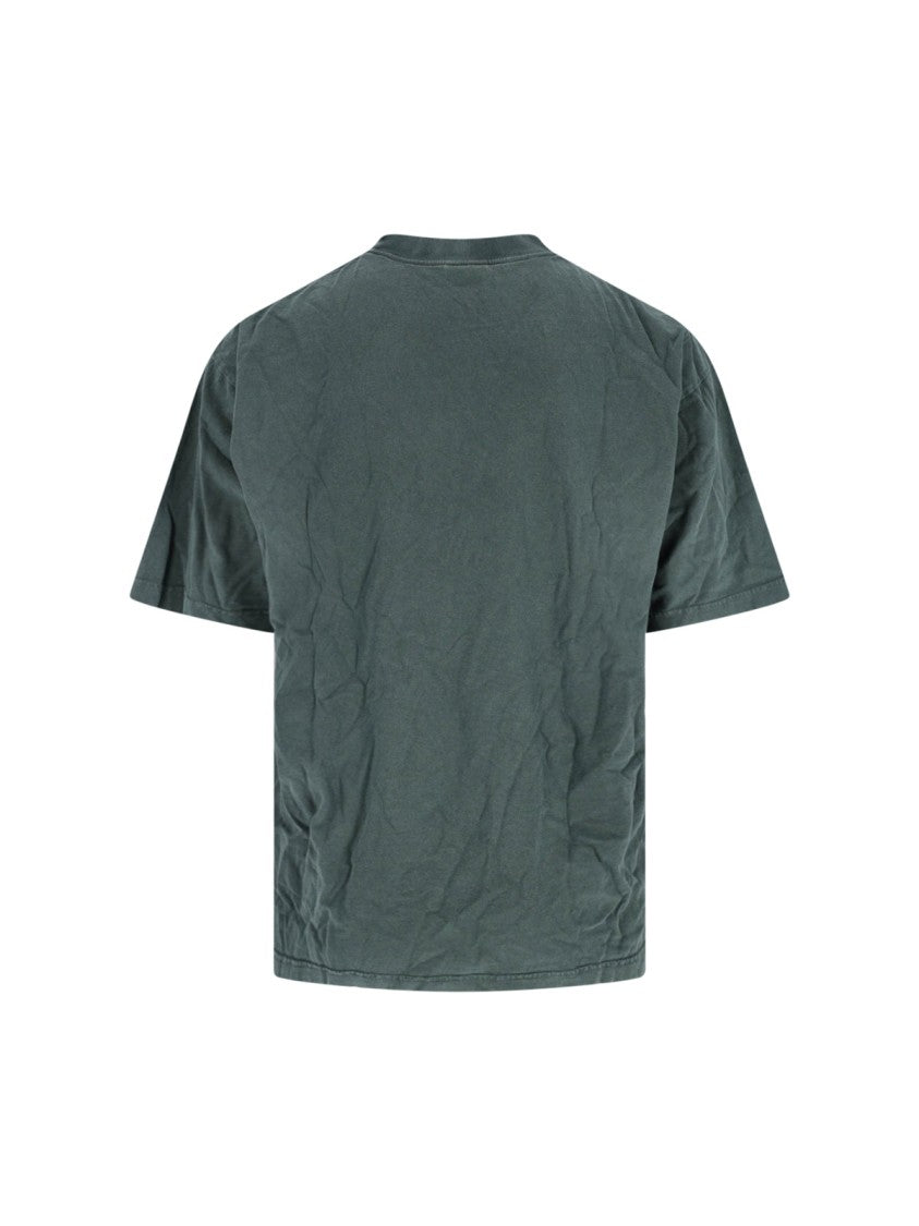 Balenciaga Solid Green T-Shirt With Classic Fit