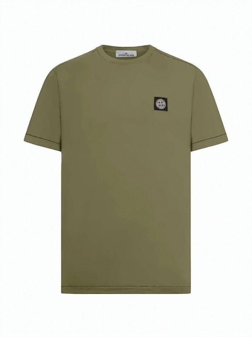 Stone Island White Slim-Fit Cotton Jersey Patch T-Shirt