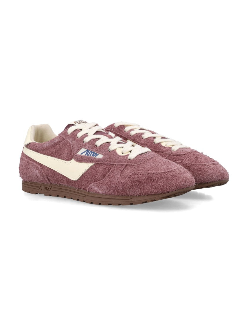 Autry Windspin Textured-Suede Low-Profile Sneakers
