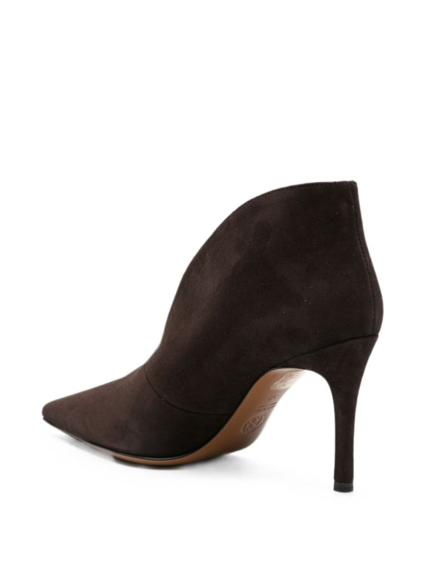 Roberto Festa Suede Pointed Toe Boots - Dark Brown