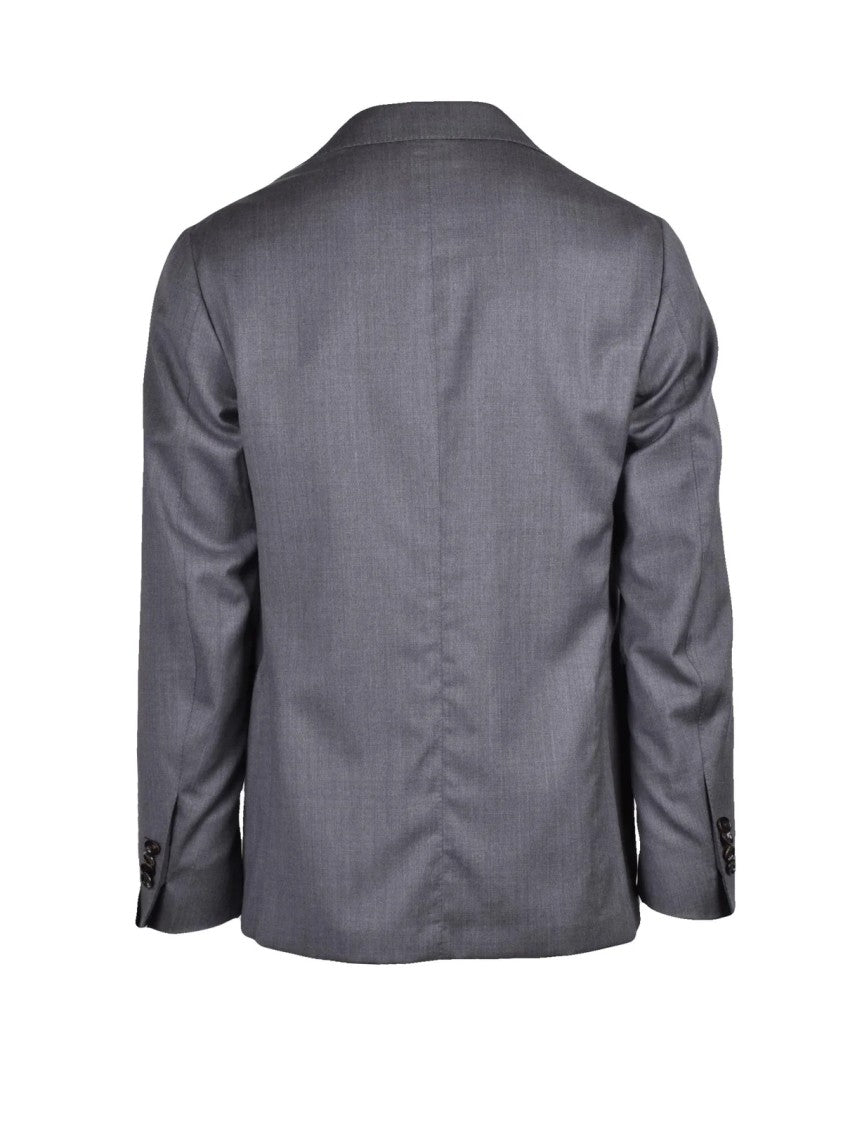 Luigi Borrelli Napoli Grey Virgin Wool Suit