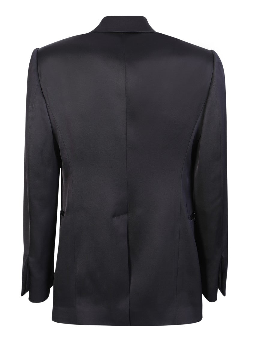 Alexander Mcqueen Black Double-Breasted Jacket
