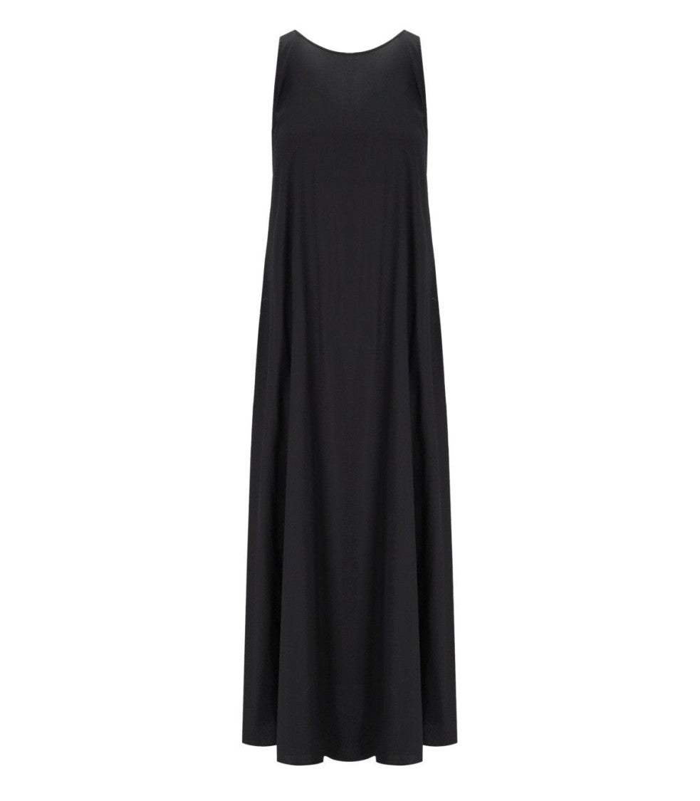 Max Mara Beachwear Romea Black Long Dress