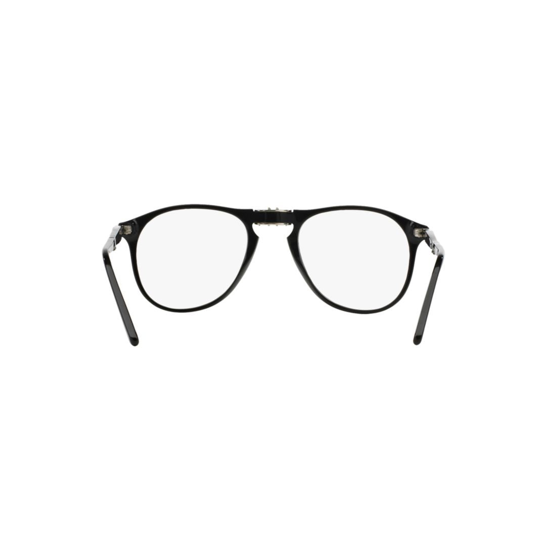Persol 9714Vm Vista Classic Round Frame Eyeglasses With Silver Accents