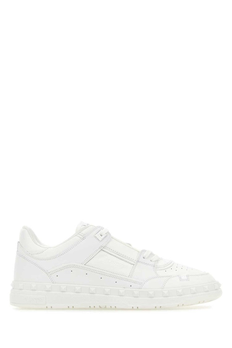 Valentino Garavani White Leather Freedots Sneakers