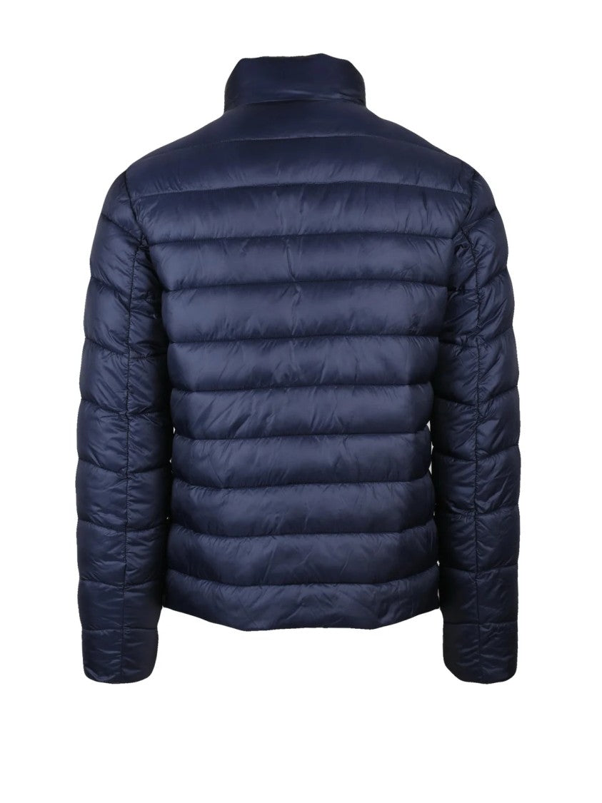 Bomboogie Quilted Down Jacket With Stand Collar And Zip Closure