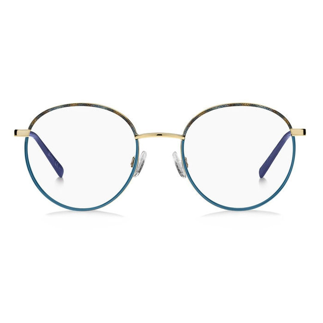 M Missoni Mmi 0036 Round Frame Eyeglasses With Gold Metal Accents