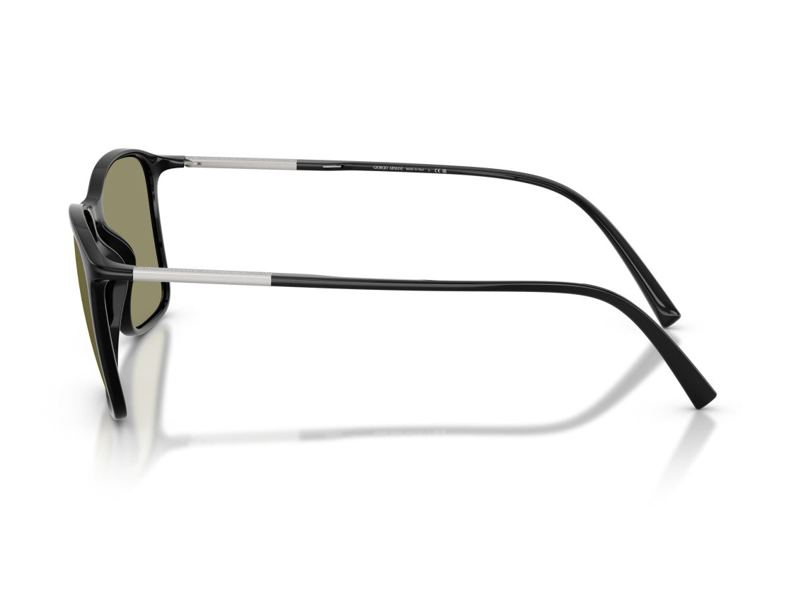 Giorgio Armani Black 0Ar8231u Glossy Square Sunglasses