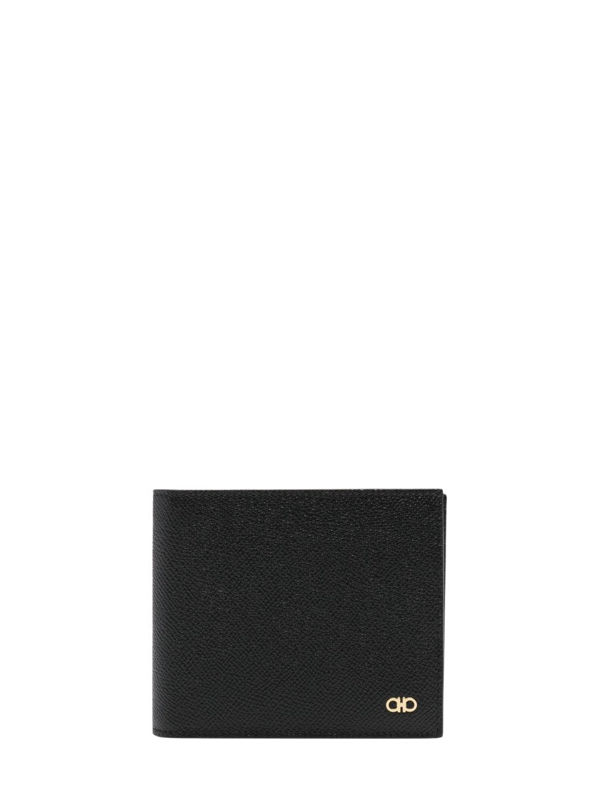 Ferragamo Micro Gancio Leather Bifold Wallet