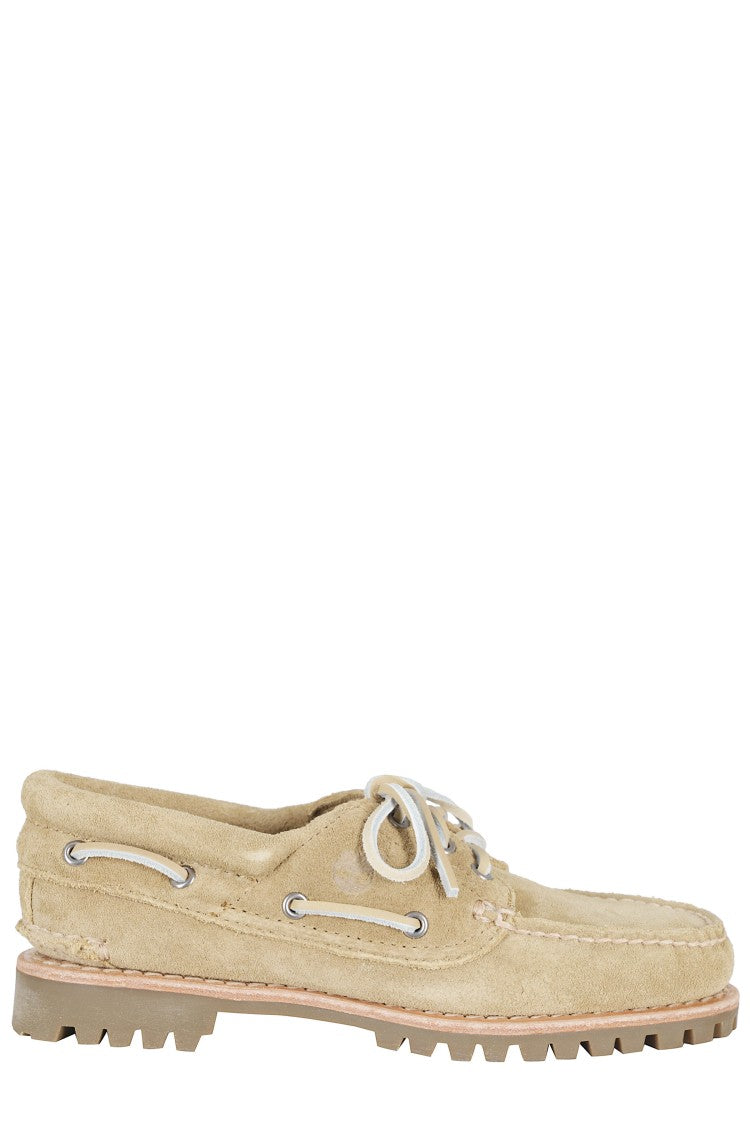 Timberland Beige Boat Shoe Leather-Laced Suede Loafers
