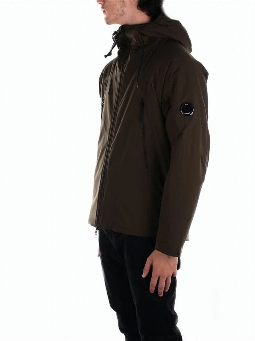 C.P. Company Structured Olive Poly Jacket With Adjustable Hood