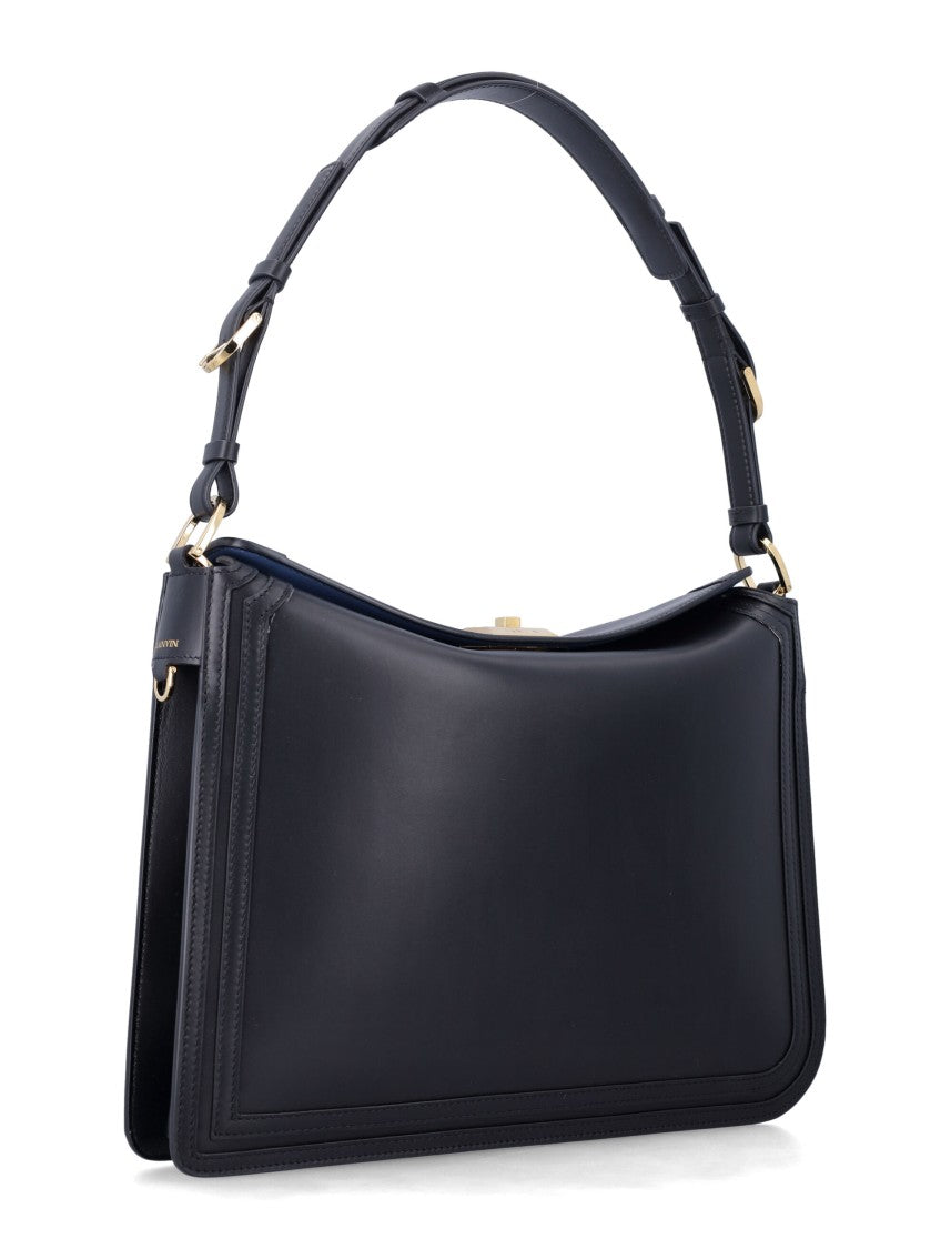 Lanvin Compagnon Asymmetric Leather Handbag