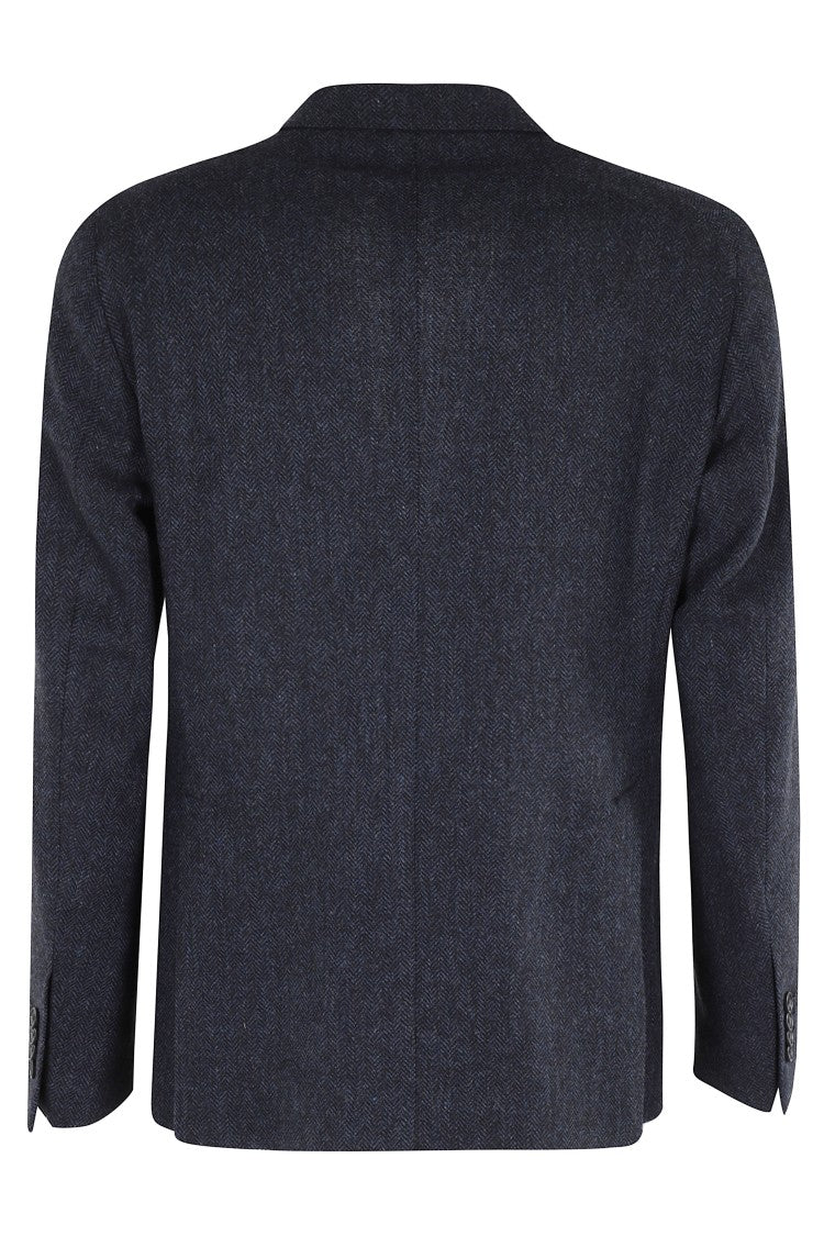 Tagliatore Barbed Texture One-Breasted Jacket