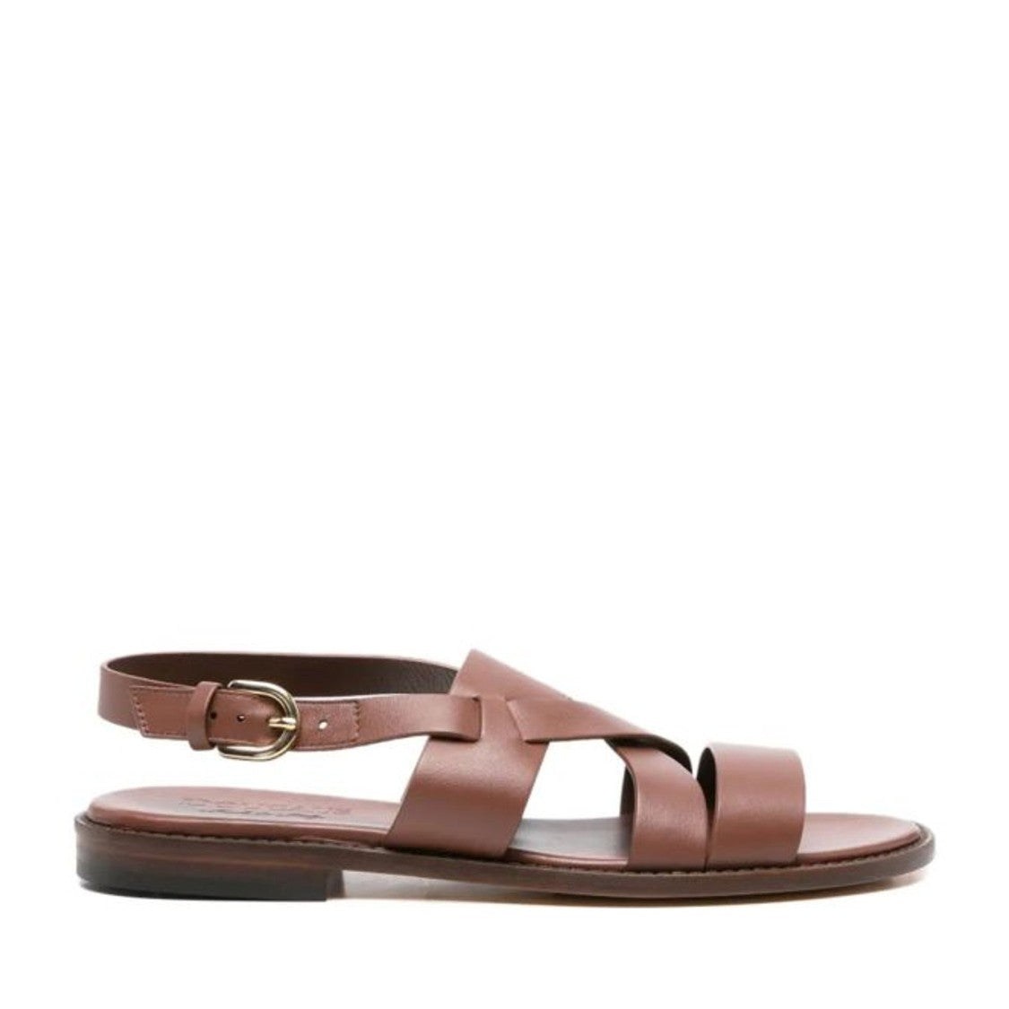 Doucal's Beige Minimalist Slingback Leather Sandals