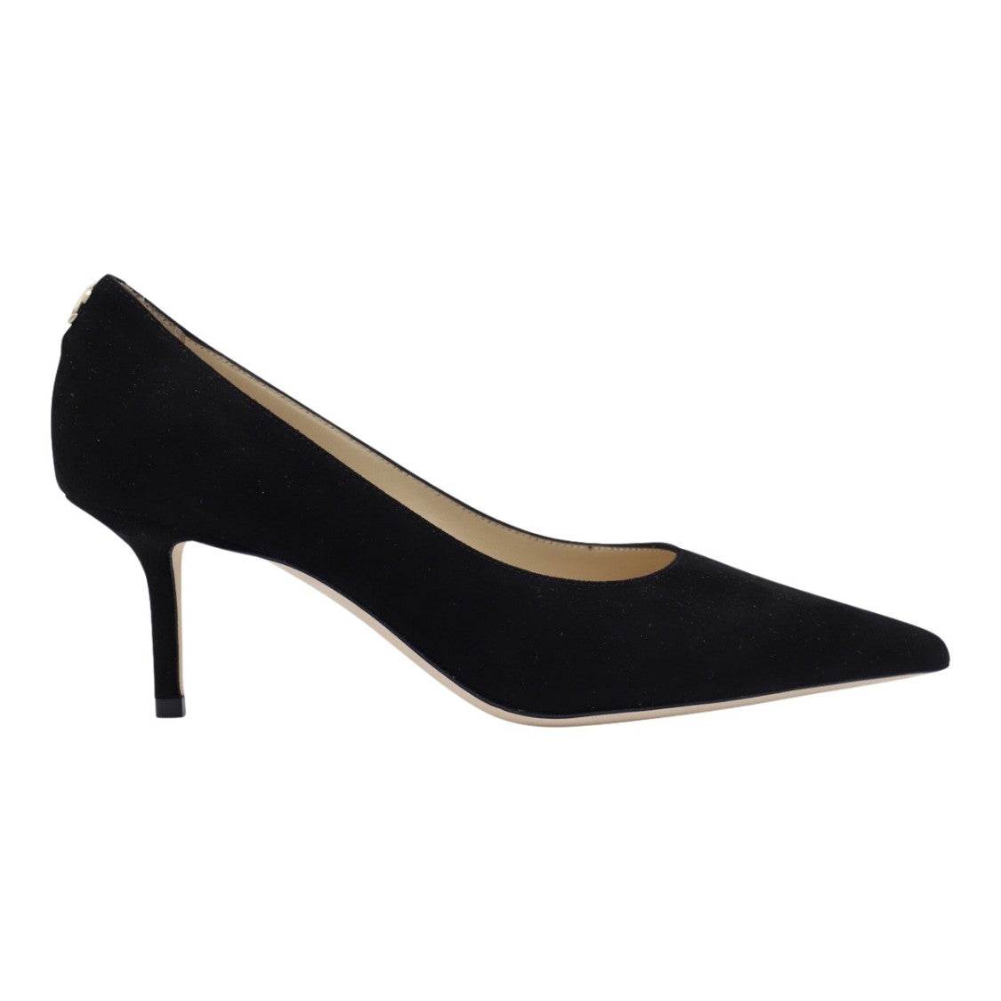 Jimmy Choo Pointed-Toe Black Pumps With Slim Mid-Height Heel