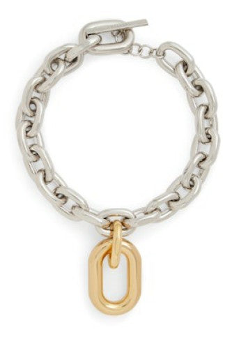 Rabanne Chunky Silver-Toned Chain Bracelet