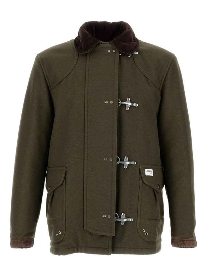 Fay 4-Ganci Archive Jacket With Hook Closures